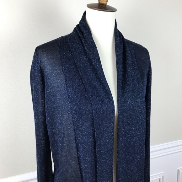 The Limited | Navy Blue Sparkly Cardigan - Picture 1 of 7